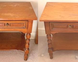 169 Pair of Thomasville One Drawer Night Stands 22" x 24" x 16"