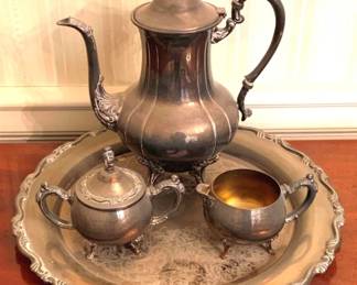 30 Silver Plated Tea Set