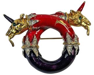 Kenneth J Lane Fantasy Animal Brooch