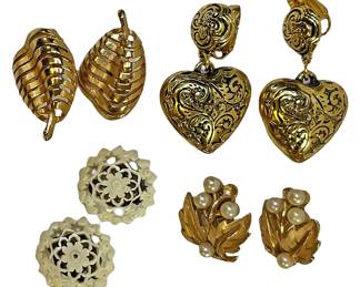 Vintage Trifari Clip On Earrings More