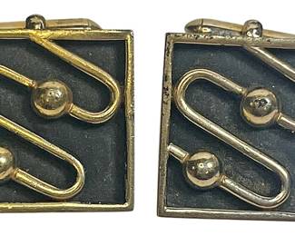 Mid Century Swank Atomic Era Cufflinks
