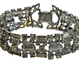 Beautiful Silver Rhinestone Bracelet