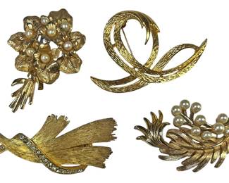 Trifara, Boucher, JJ Vintage Brooches