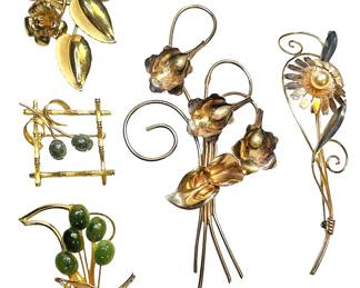 12K GF Vintage BroochesPins