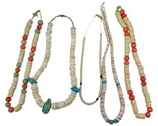 Assortment of Shell Stone Necklaces