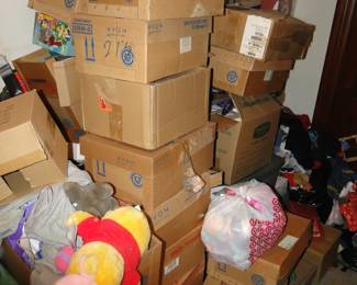 Boxes upon boxes to go through