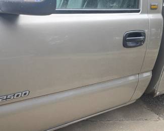 2001 Chevy Silverado 2500 with Utility bed with doors; 6.0 litre; 2WD automatic; 95,641 mileage; 4L80E transmission; Command Pro Compressor (in bed), 3/4 ton; SafeDAir Generator; Roof mount strobe lights (white); Aluminum flip-over bumper vice hitch 2" & 2 5/16" 