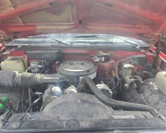 1993 Chevy Cheyenne 3500 Red Pick-up truck;  1 ton truck; 5.7 litre; Mileage 128,741