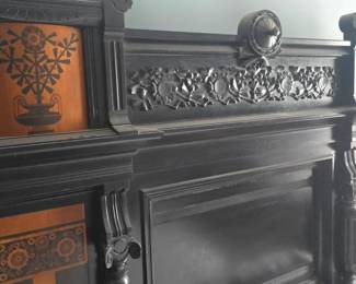 Exquisite 1800s Renaissance Revival Double bed