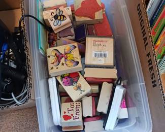 Rubber stamp craft supplies