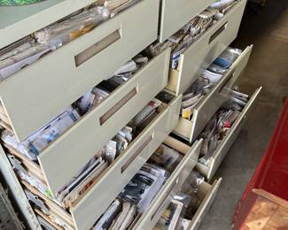 Drawers full of patterns , 1960s on up. 