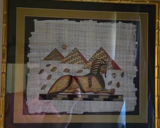 papyrus art from Egypt