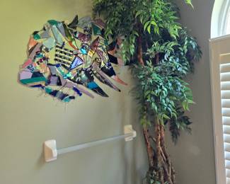 fused glass fish art