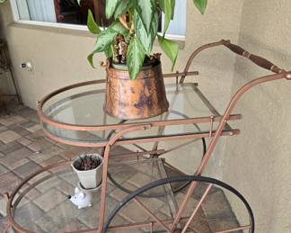 vintage tea cart