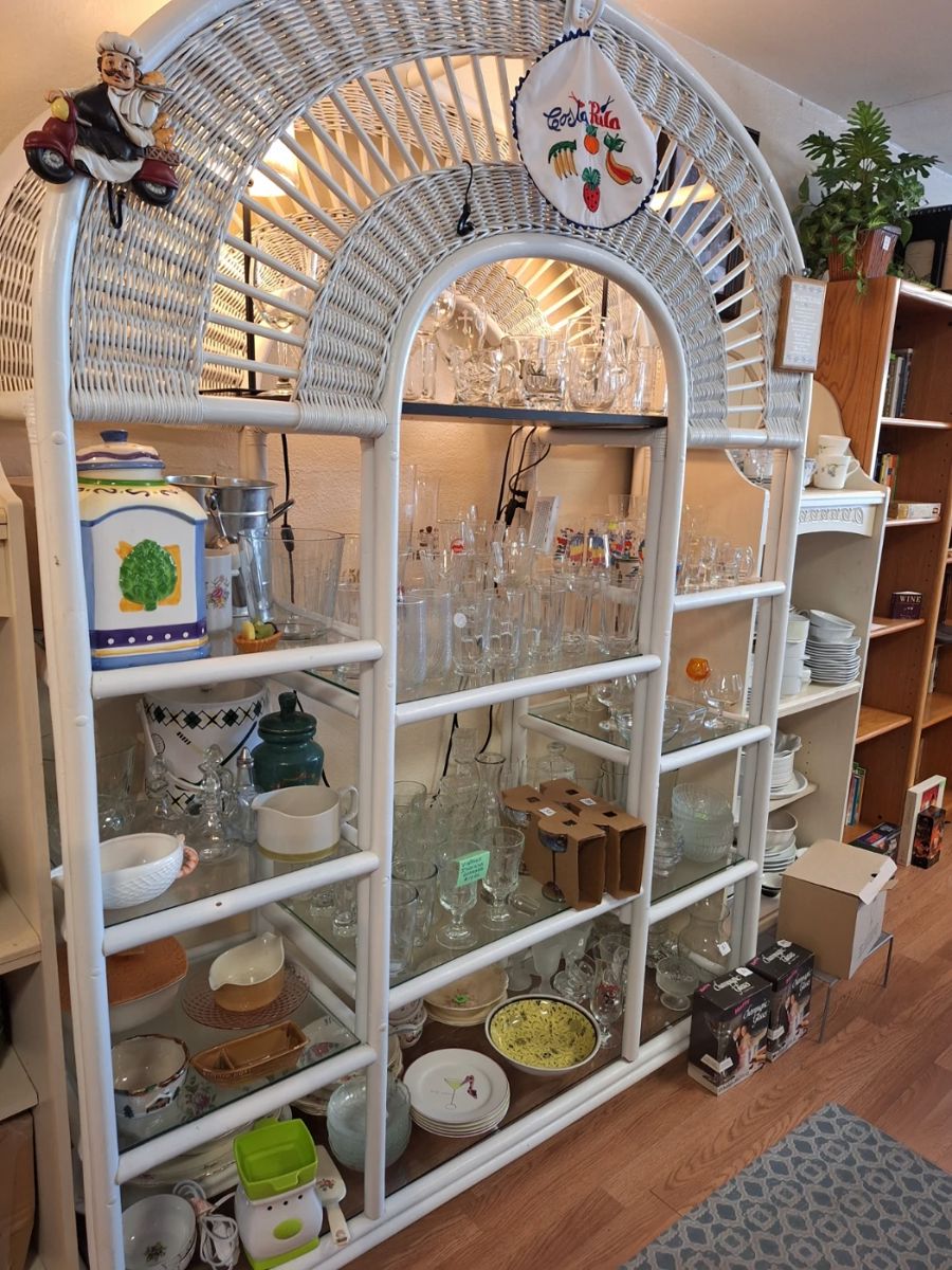 A vast array of glassware, dishes, etc.