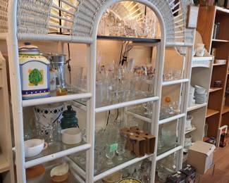 A vast array of glassware, dishes, etc.