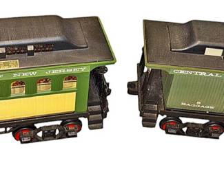 Vintage Jim Beam Green Train Decanters
