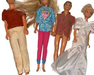 Vintage Mattel Barbie Ken Dolls