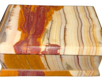 Onyx Stone Lidded Box