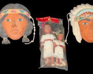 Native American Ceramic Pieces Dolls