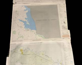 INEGI Topographic USMexico Border Maps