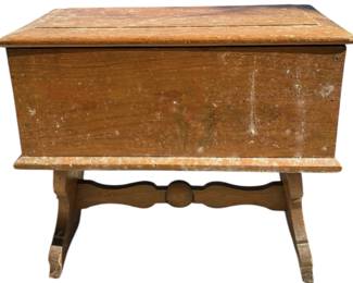 Vintage Wood Sewing Box