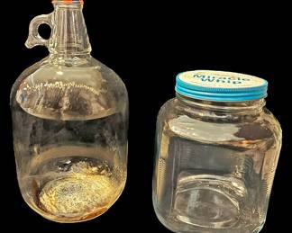 Vintage Clear Gallon Glass Bottles