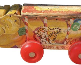 1962 Happy Hippo Pull Toy