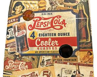 Vintage PepsiCola Cooler Glasses