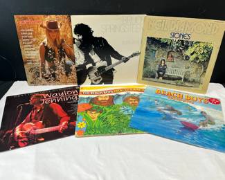 Original 70s Vintage Vinyl Ft. The Beach Boys, Bruce Springsteen, Waylon Jennings  More