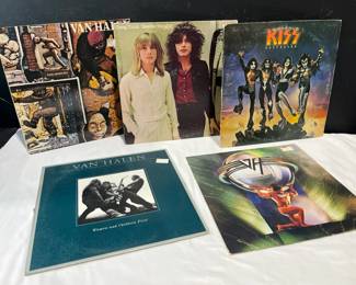 Original 70s Vintage Vinyl Ft. KISS, Cheap Trick  Van Halen