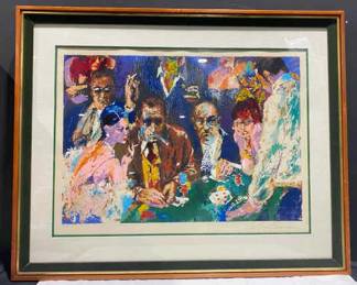 Vegas Blackjack Large Art Print By Leroy Neimann