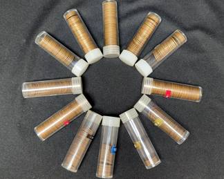 US Wheat Penny And Lincoln Memorial Cent Collection, Approx Qty 450 Coins, Dates Range 1910 Through 1950s- 