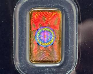 Argor-Heraeus Switzerland 1 Gram 999.9 Fine Gold Bar, Certificate # 146469