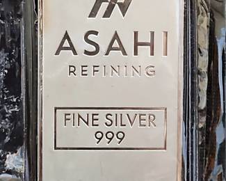 Asahi Refining 10 Troy Ounce .999 Fine Silver Bar
