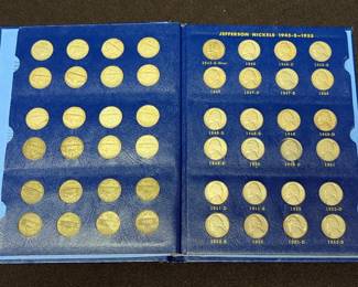US Jefferson Nickels, Qty 69, Including Collector's Booklet