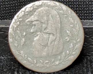 1791 Anglesey Parys Mines Druid Copper One Penny Token 