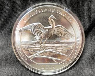 2018 America The Beautiful Cumberland Island Georgia 5 Ounce Silver Bullion