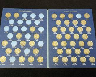 US Buffalo Nickels, Qty 46, Including Collector's Booklet 