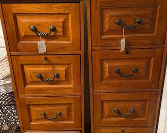 Filing cabinets w/keys.