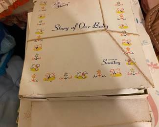 Vintage baby items.