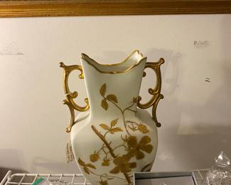 Waterford finial, Waterford candy dish, Waterford bell.