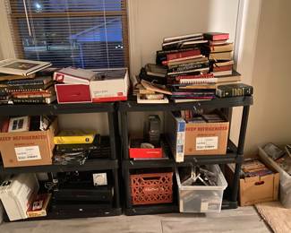 Books, DVDs, CDs, Tapes, Records.