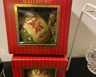 Waterford Xmas ornaments.