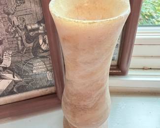 Carved Alabaster Vase