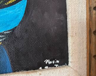 Pueblo Mother & Child Painting - Signed Maria