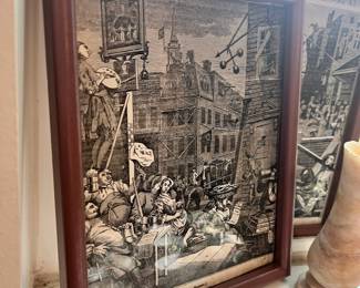 Framed Print "Beer Street" by William Hogarth