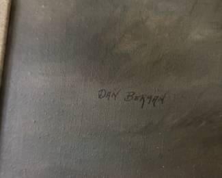 Framed Landscape Painting by Dan Bergan