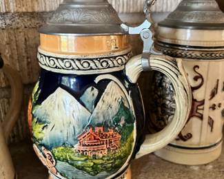German Lidded Beer Stein