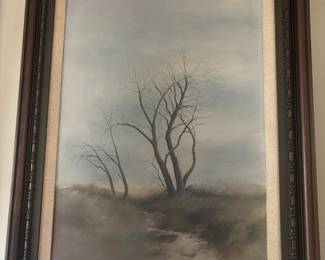 Framed Landscape Painting by Dan Bergan